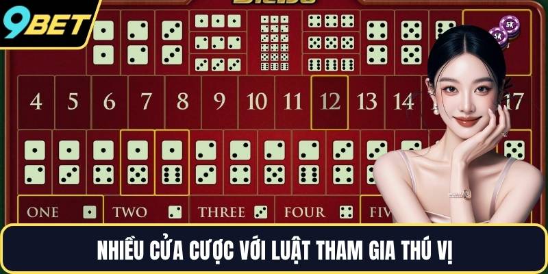 Nhiều cửa cược với luật tham gia thú vị